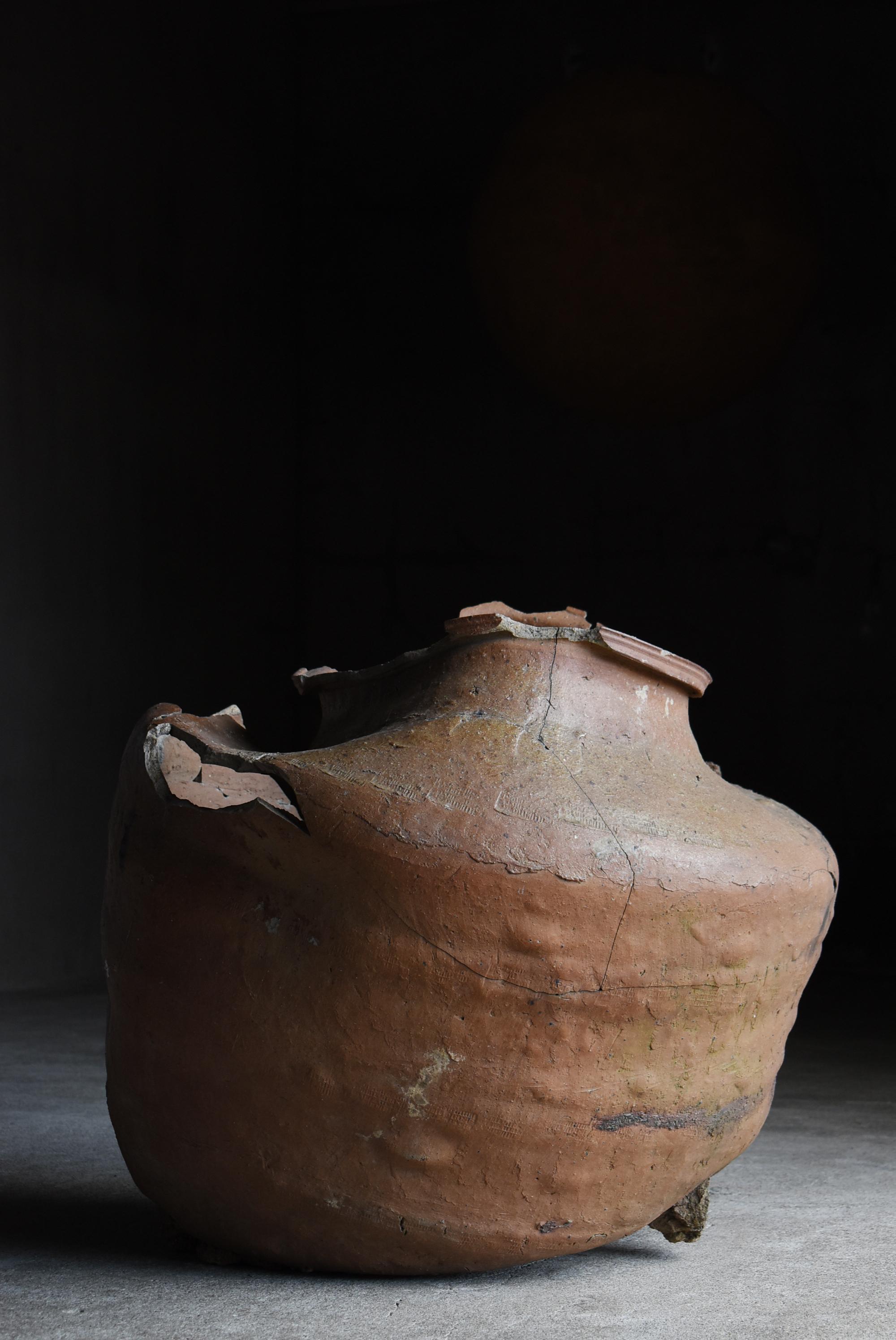 Antico vaso giapponese in ceramica 