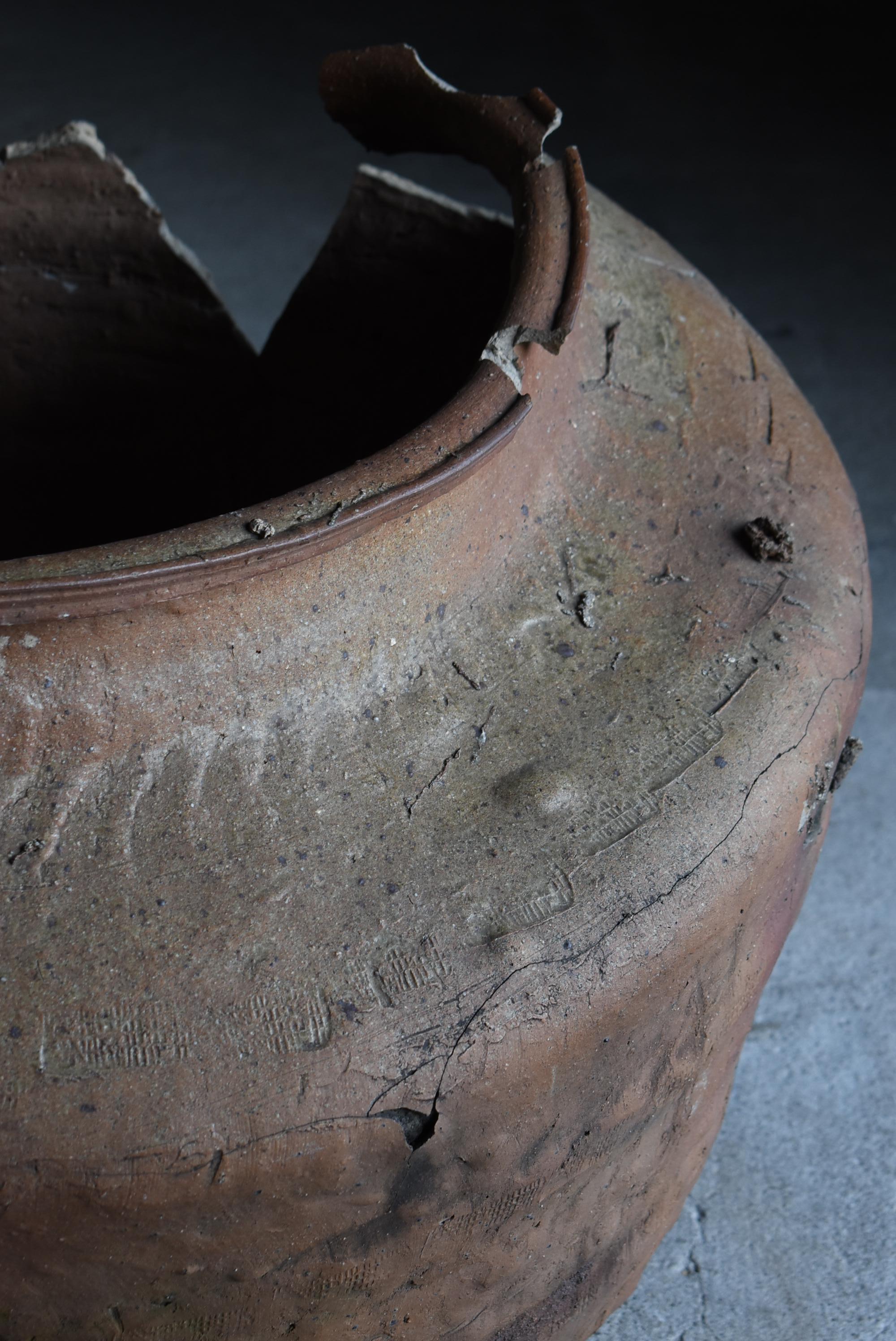 Smaltato Antico vaso giapponese in ceramica 