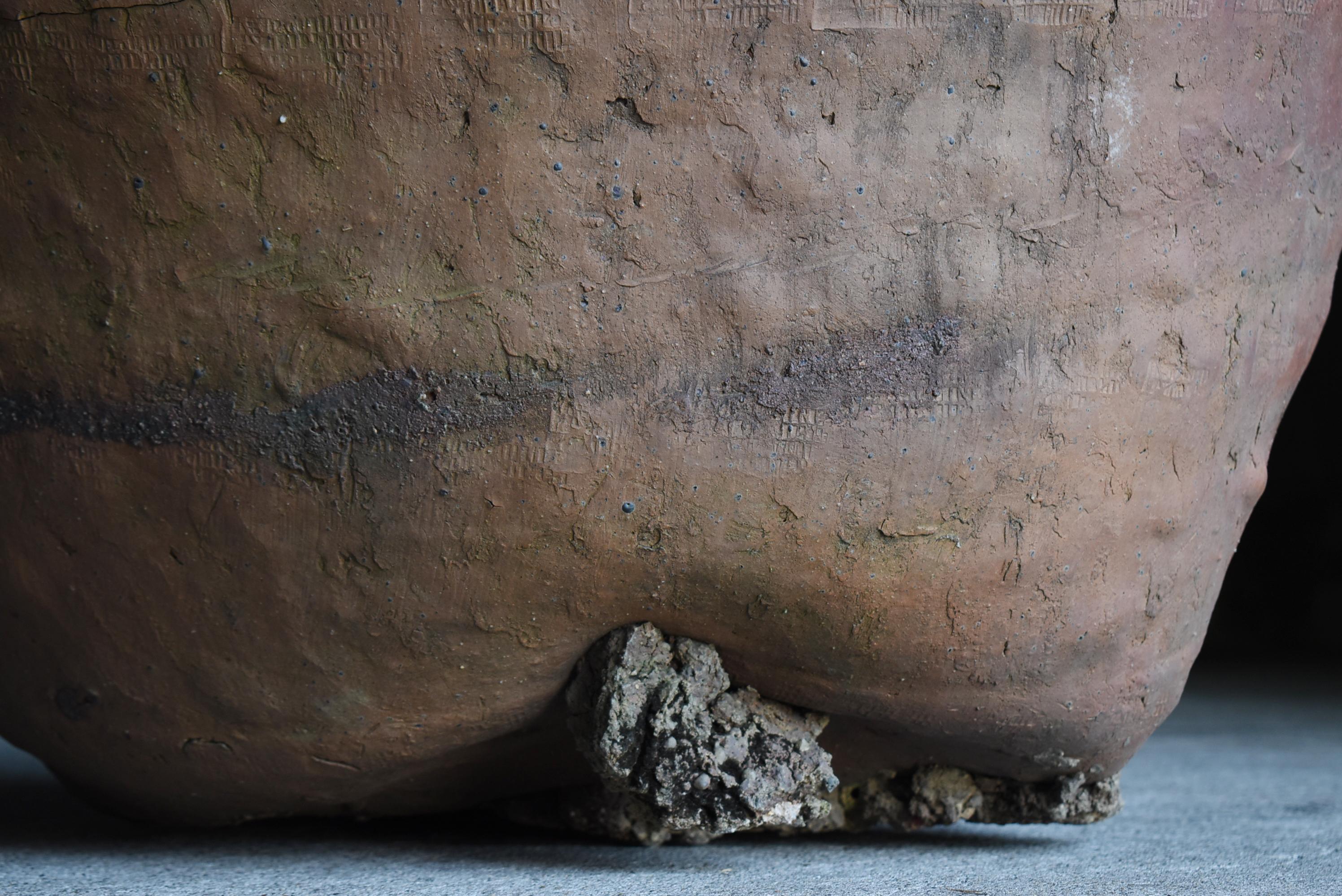 Antico vaso giapponese in ceramica 