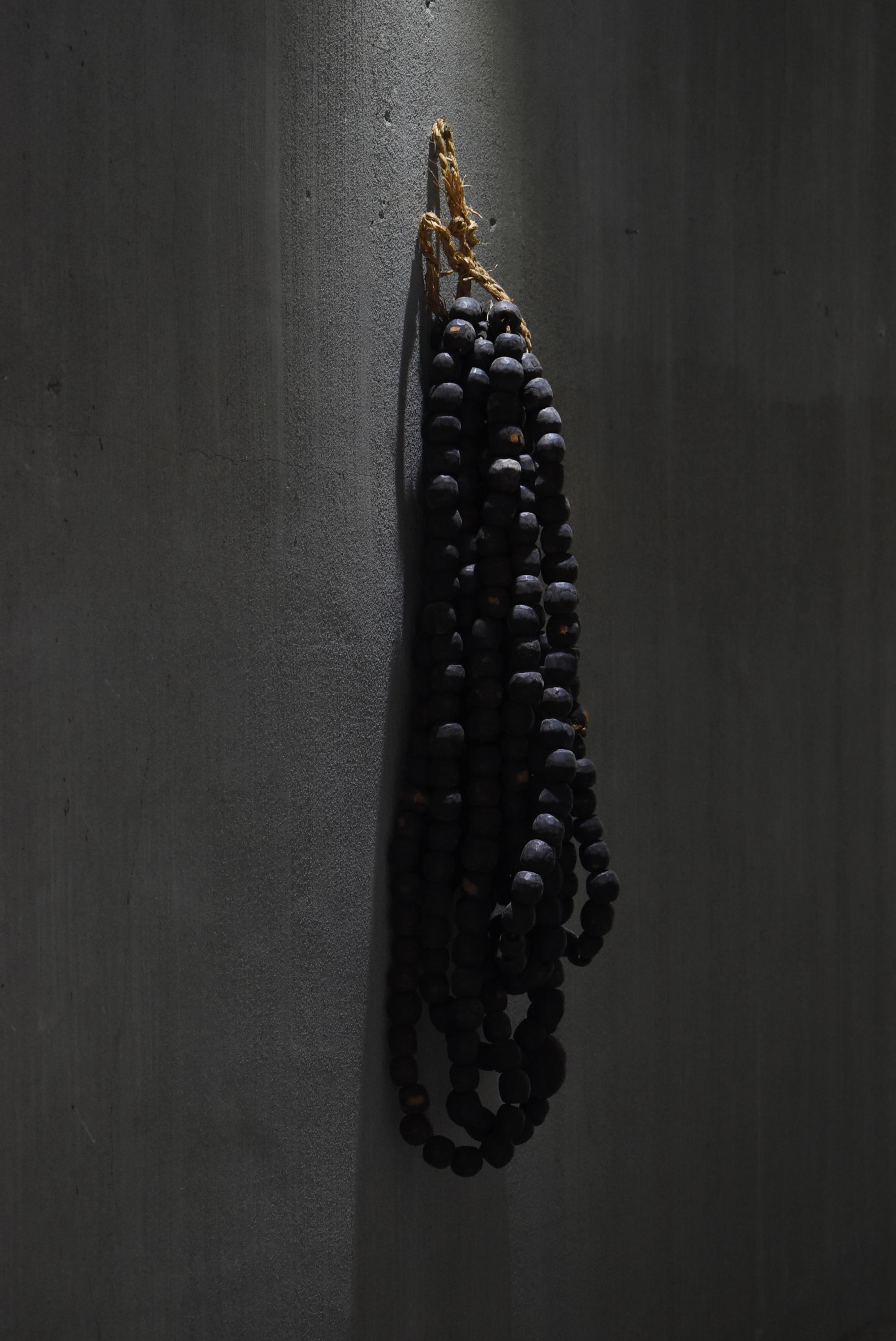 Edo Perles de prière bouddhistes japonaises anciennes Hyakumanben 1830s-1844s / Zen Wabisabi en vente