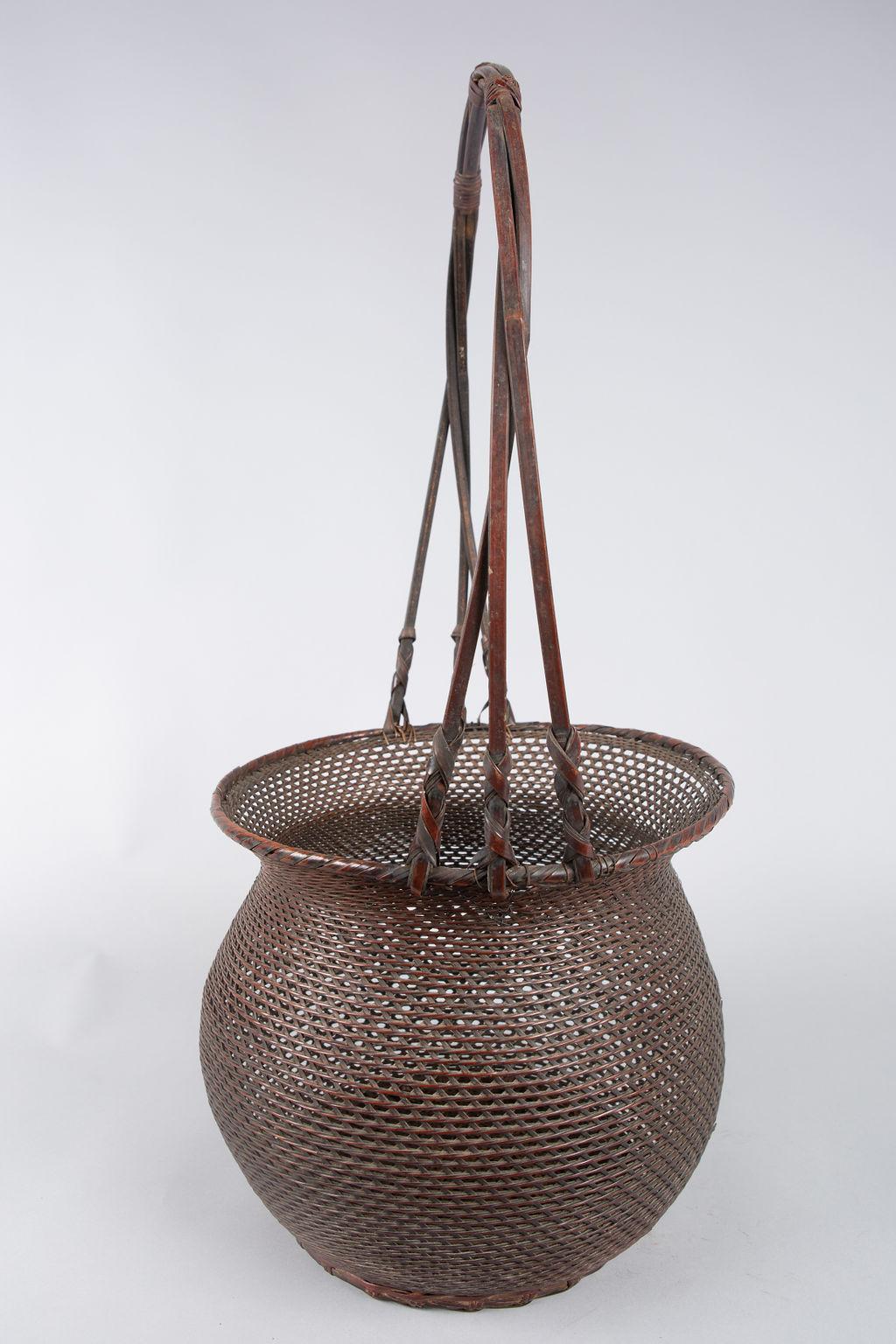 Japanese Antique Ikebana (Flower Arranging Basket) In Good Condition In Hudson, NY