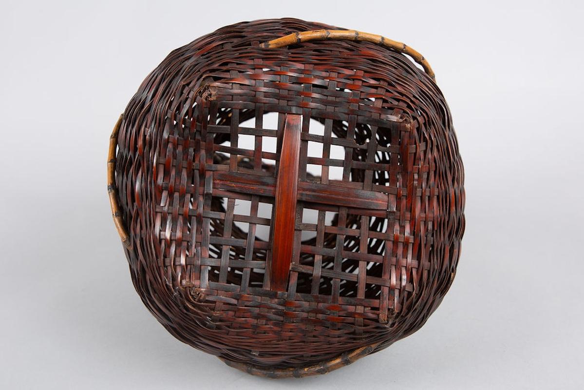 Ikebana japonés antiguo (Cesta para arreglos florales) siglo XX