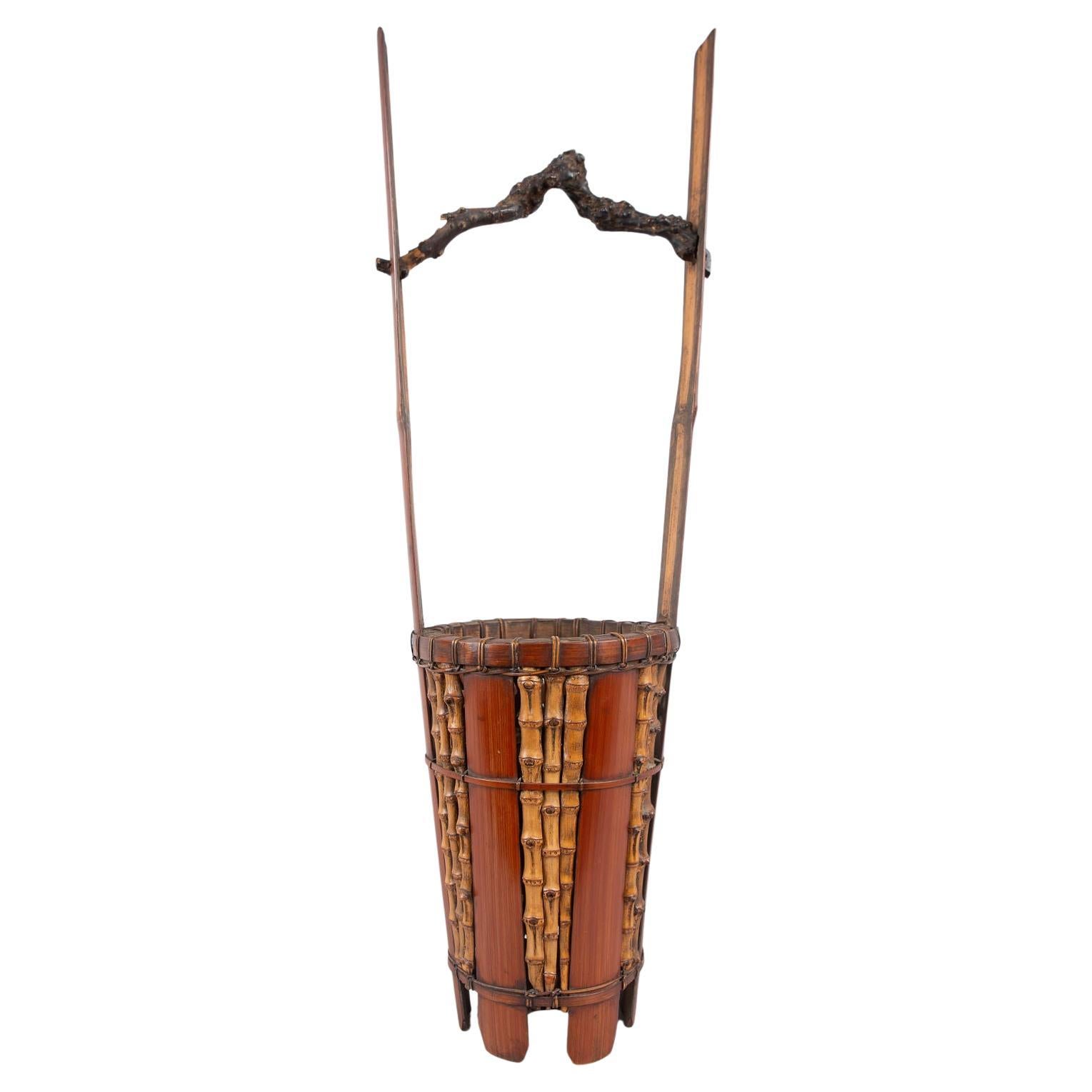 Japanese Antique Ikebana (Flower Arranging Basket)
