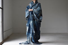 Japanese Antique Indigo Boro “Yogi” 1800s-1860s / Textile Art Wabi Sabi