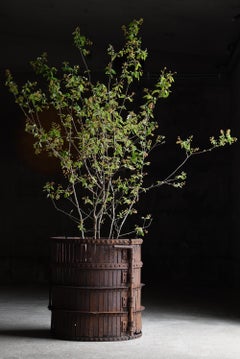 Japanese Antique Iron Planter Cover 1860s-1900s / Table Base Wabisabi