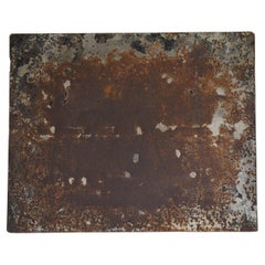 Japanese Vintage Iron Plate 1920s-1940s / Abstract Art Wabi Sabi