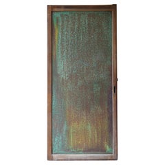 Japanese Antique Iron-Plated Door 1900s-1940s / Wabi Sabi