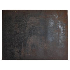 Japanese Antique Iron-Plated Door " Wall Decoration " 1860s-1920s / Wabi Sabi