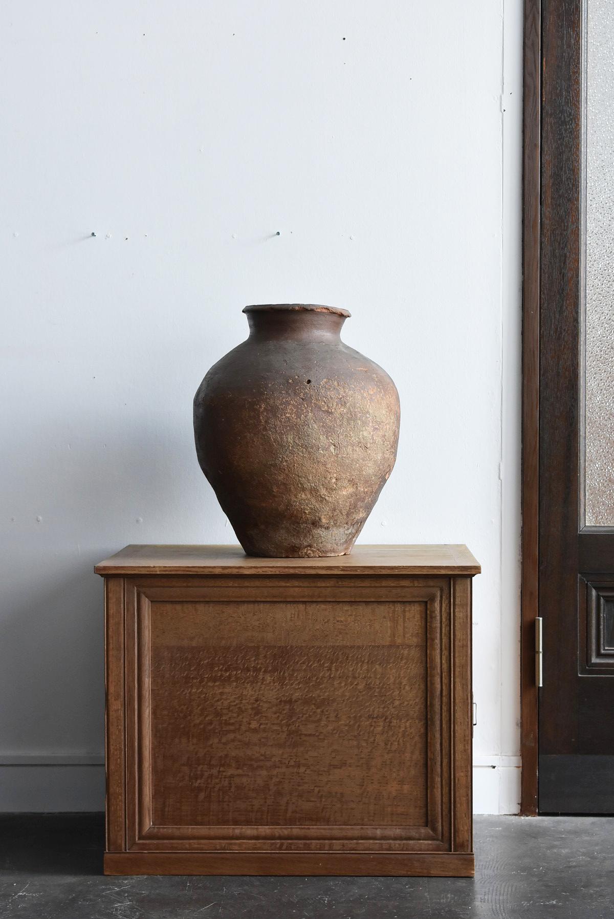 Other Japanese Antique Jar 1400s-1500s / Antique Vase 'Tokoname' / Wabi-Sabi Art