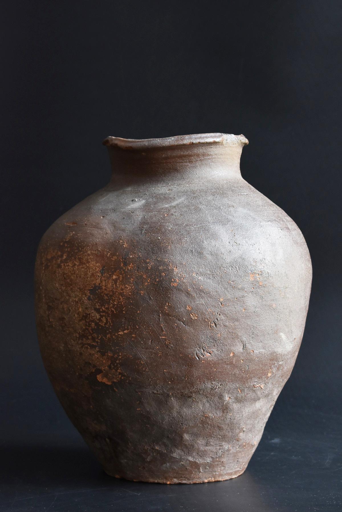 18th Century and Earlier Japanese Antique Jar 1400s-1500s / Antique Vase 'Tokoname' / Wabi-Sabi Art