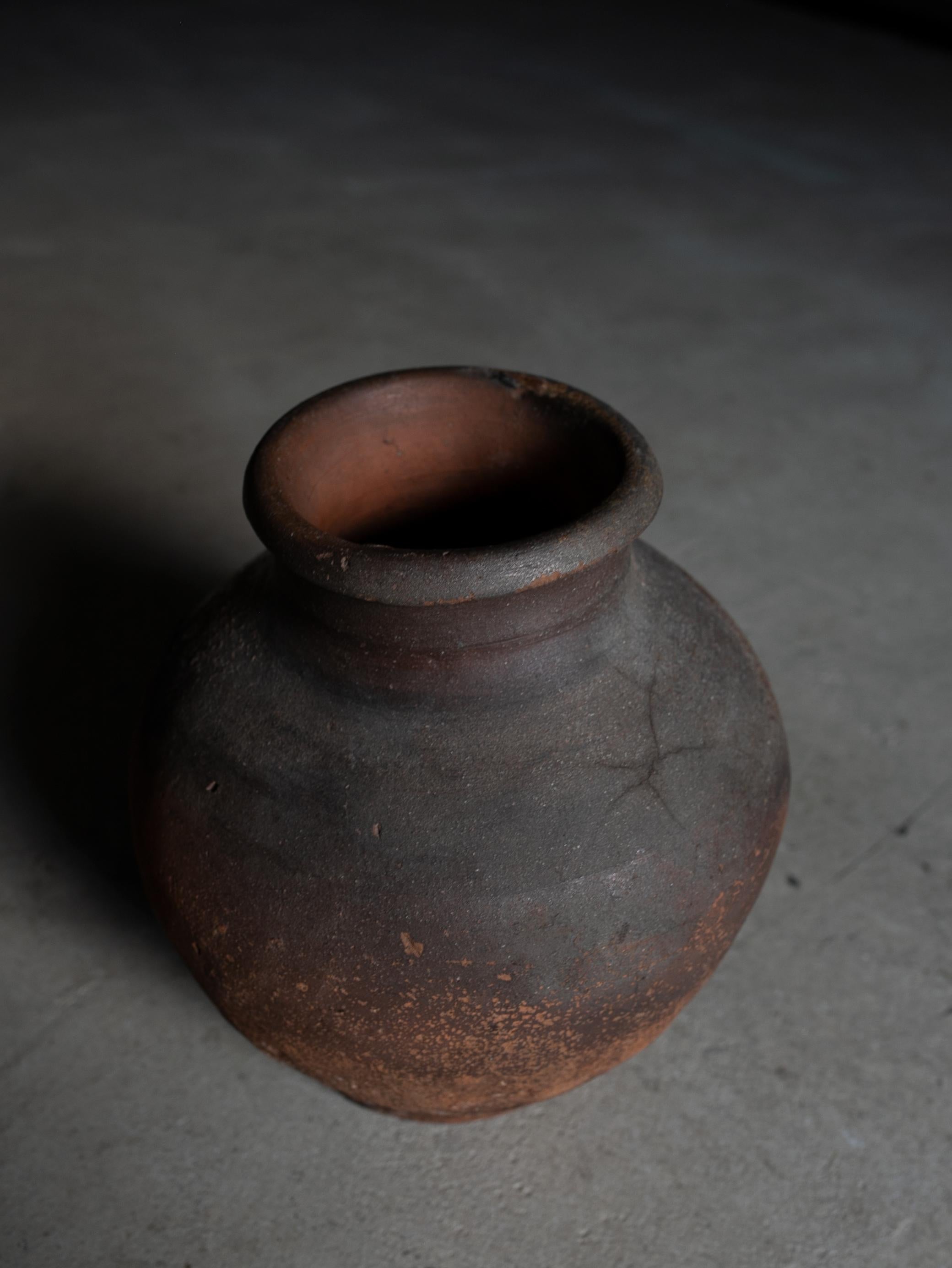 Japanese Antique Jar 1400-1500s / Simple Wabi-Sabi Tokoname Vase 2