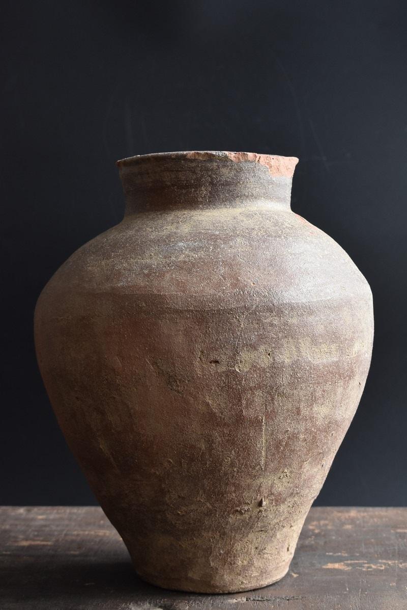 Pottery Japanese Antique Jar 1400s-1500s / Antique Vase 'Tokoname' / Wabi-Sabi Tsubo