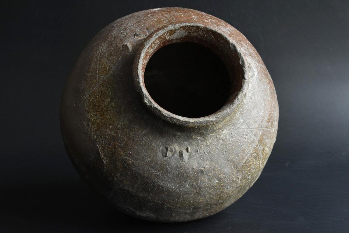 Japanese Antique Jar 1400s-1500s / Wabi-Sabi Vase / Rare Excellent Item 9