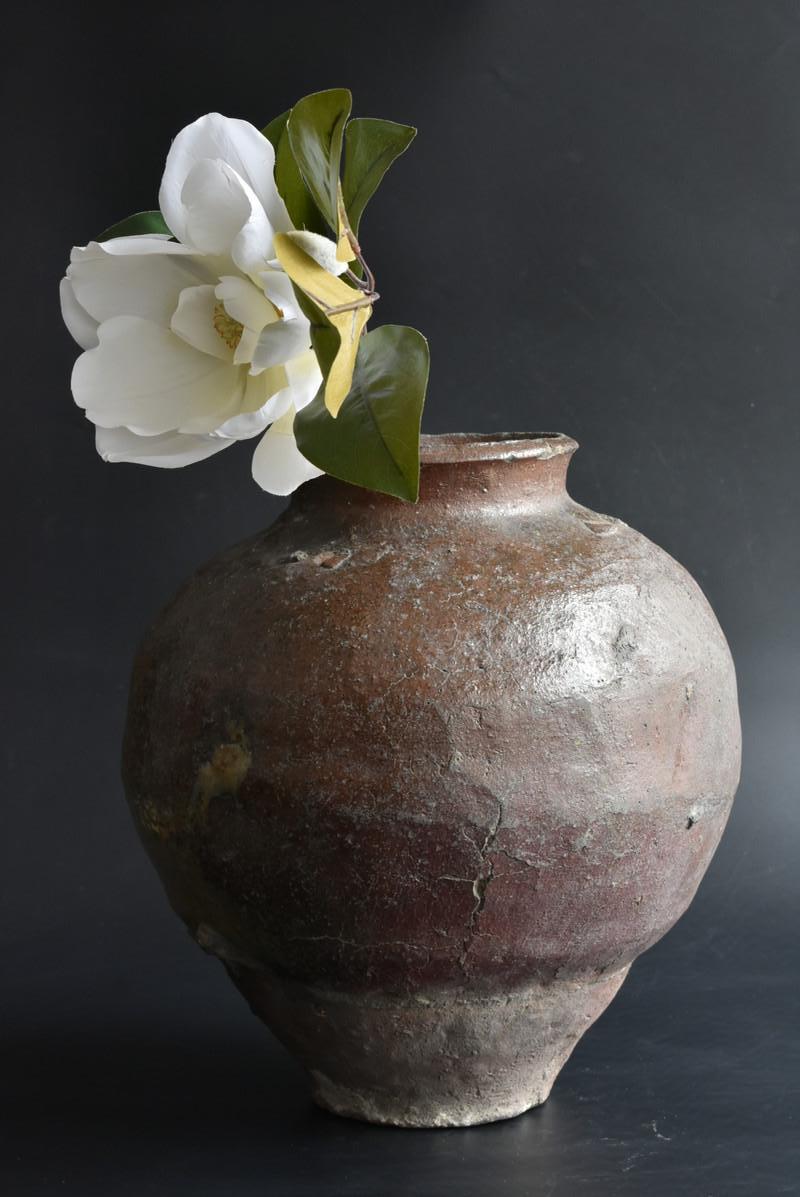 Hand-Crafted Japanese Antique Jar 1400s-1500s / Wabi-Sabi Vase / Rare Excellent Item
