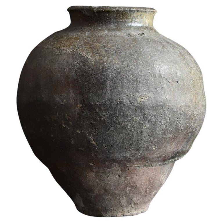 Vintage Ceramic Vase Studio Pottery Hand Thrown Earthen Vessel Medium Size Vase Wabi Sabi