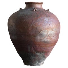 Japanese Antique Jar / 1500s / Atmosphere Cool Vase / Wabisabi Art / Mingei