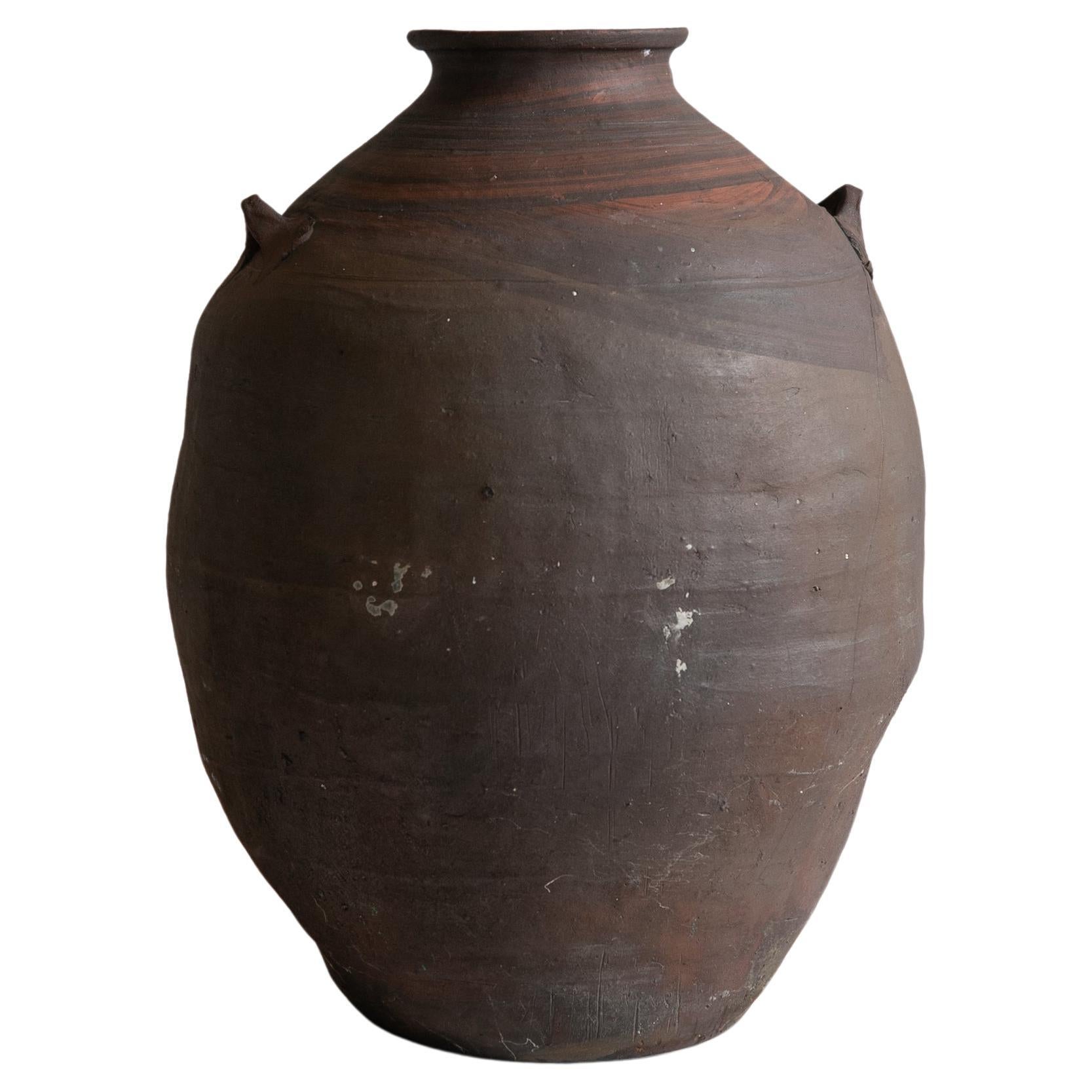 Japanese Antique Jar / 1900s / Atmosphere Cool Vase / Wabisabi Art / Mingei For Sale