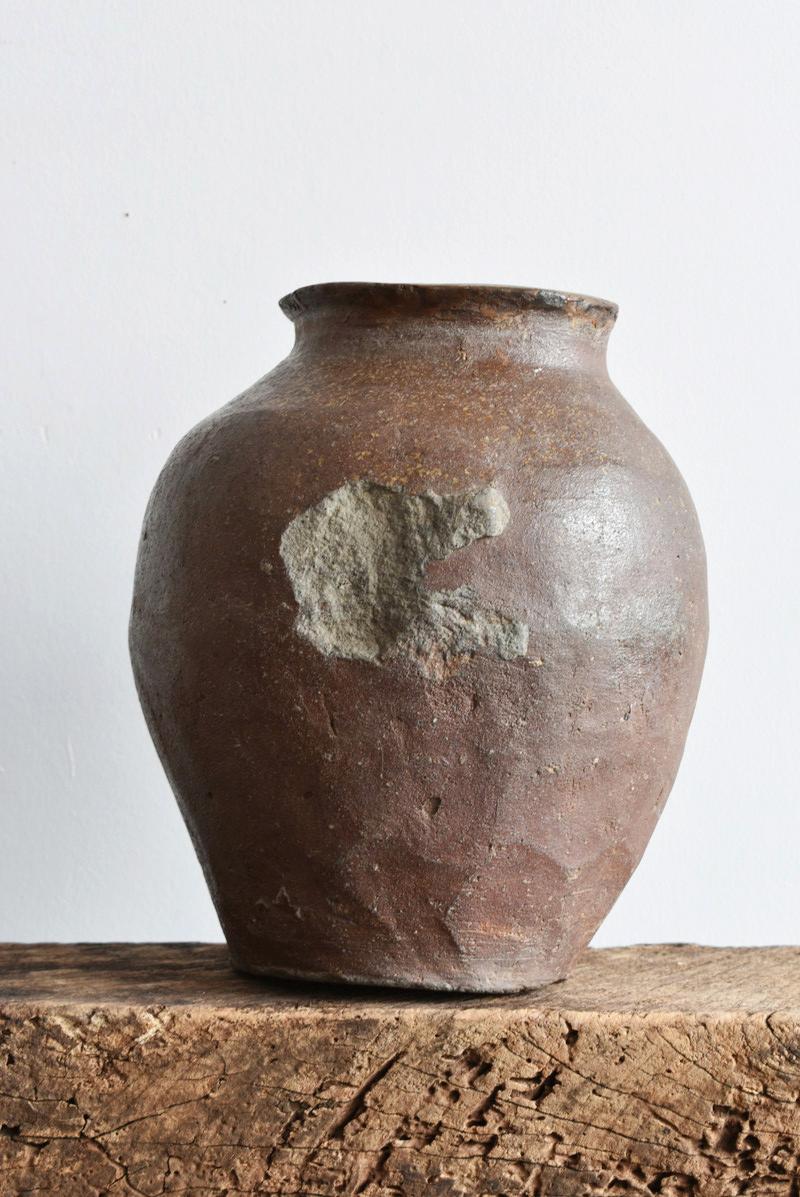 Japanese Antique Jar / Tokoname-Ware / 1500s / Jar of Natural Glaze / Mingei In Good Condition In Sammu-shi, Chiba