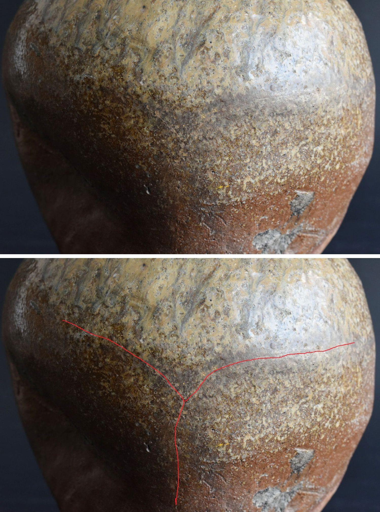 Japanese Antique Jar / Tokoname-Yaki / 1400-1500s/Beautiful Jar of Natural Glaze 10