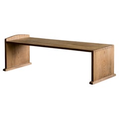 Tavolino antico giapponese in legno di keyaki, periodo Meiji (1868-1912), wabi-sabi, mingei