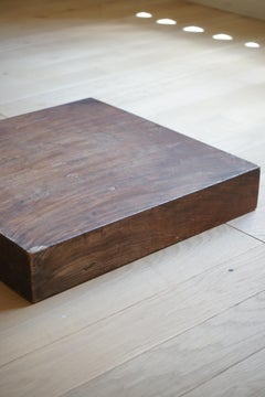 Japanese Antique Keyaki Wood Display Stand, Wabi-Sabi