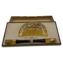 Japanese Antique Kogai, Comb and Kanzashi, 1920s