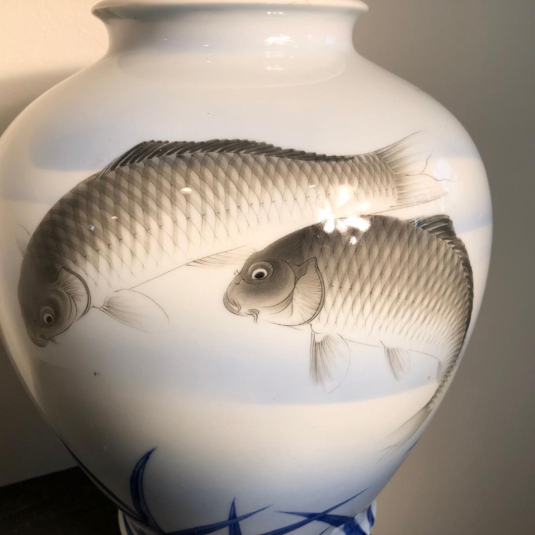 koi fish vase