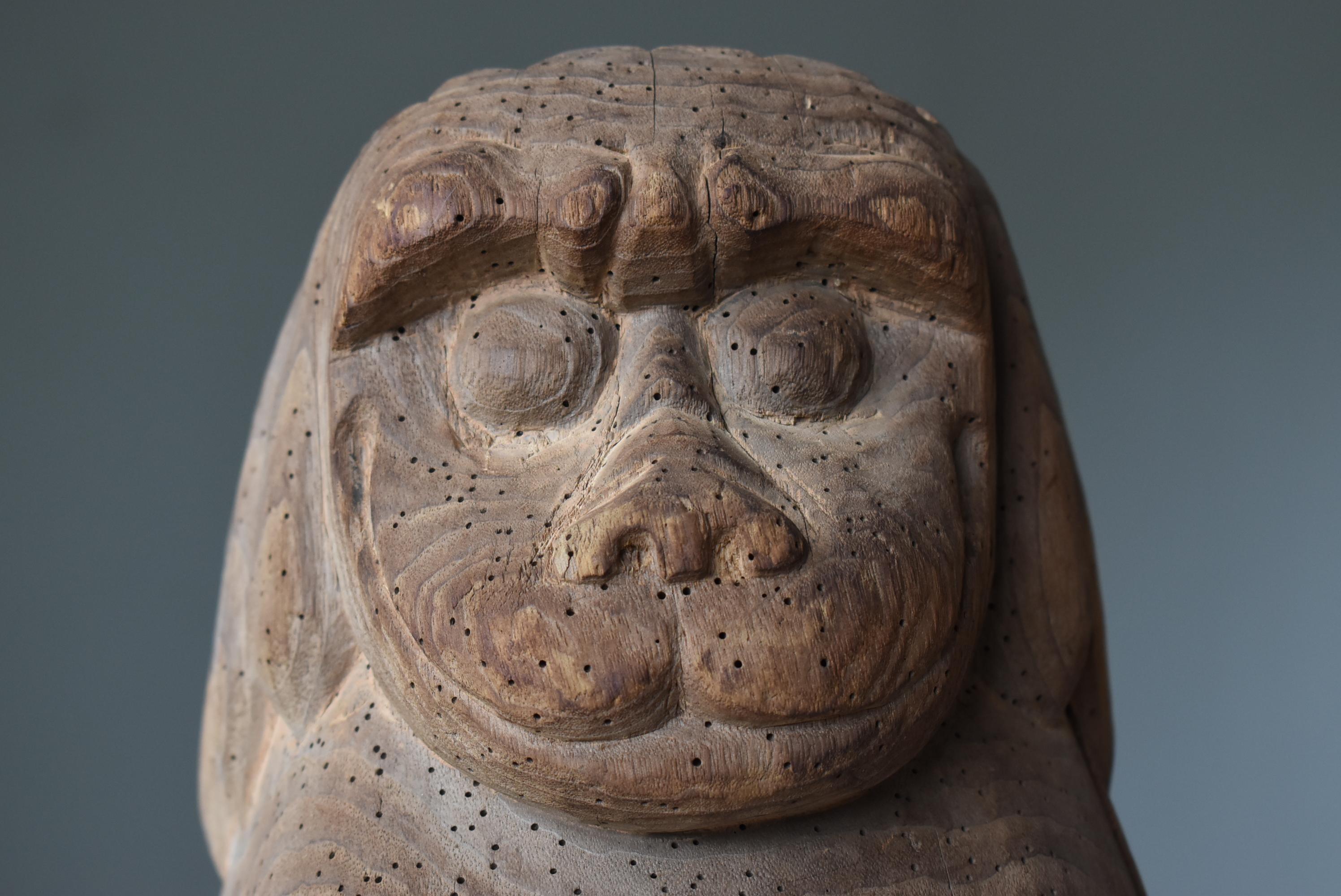 Japanische antike „KOMAINU“-Schrein-Wächter-Hundestatuen 1600er-1700er Jahre / Wabisabi  im Angebot 2