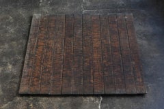 Japanisches antikes Lackkunsthandwerker-Holz-Arbeitsbrett/1868-1920/Wandbehang