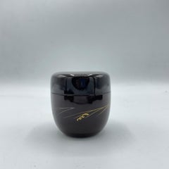 Japanischer antiker Lack Natsume (Kasten für passende Puderdose) Boot 1980er Jahre