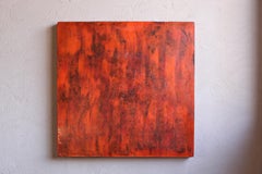 Antikes japanisches lackiertes Karton/Negoro/wie abstraktes Gemälde