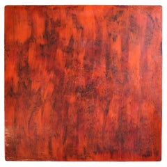 Japanese Antique Lacquered Board/“Negoro” /Like abstract painting