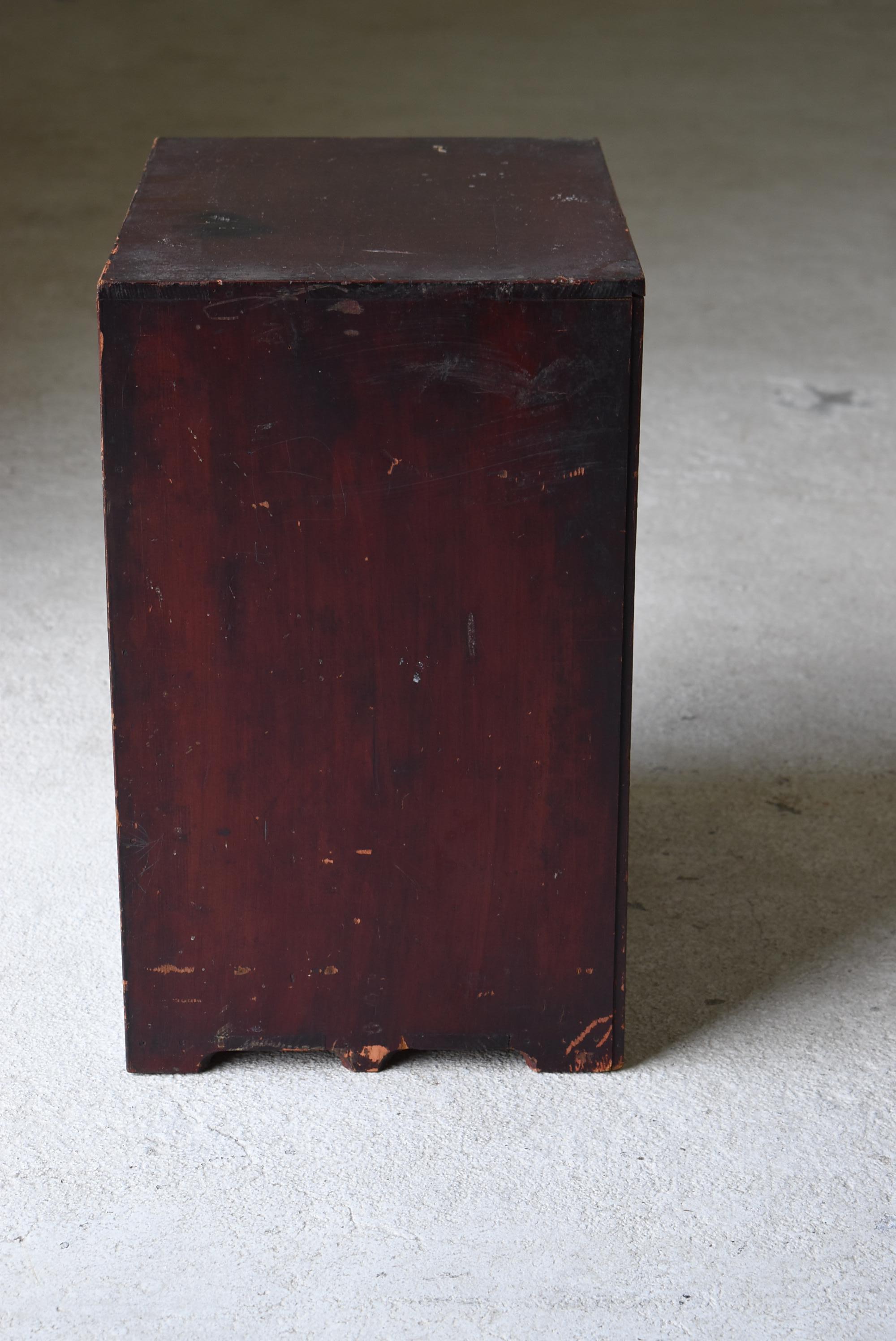Cajón Pequeño Japonés Antiguo Lacado Años 1860-1920 / Tansu Wabi Sabi 8