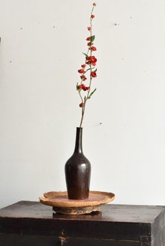 Japanese Antique Lacquered Wooden Container / Sake Bottle Type/Taisho-Showa