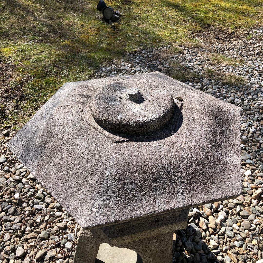 Hand-Carved Japanese Antique Lantern 