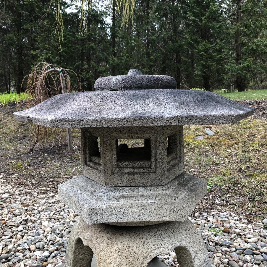 Granite Japanese Antique Lantern 