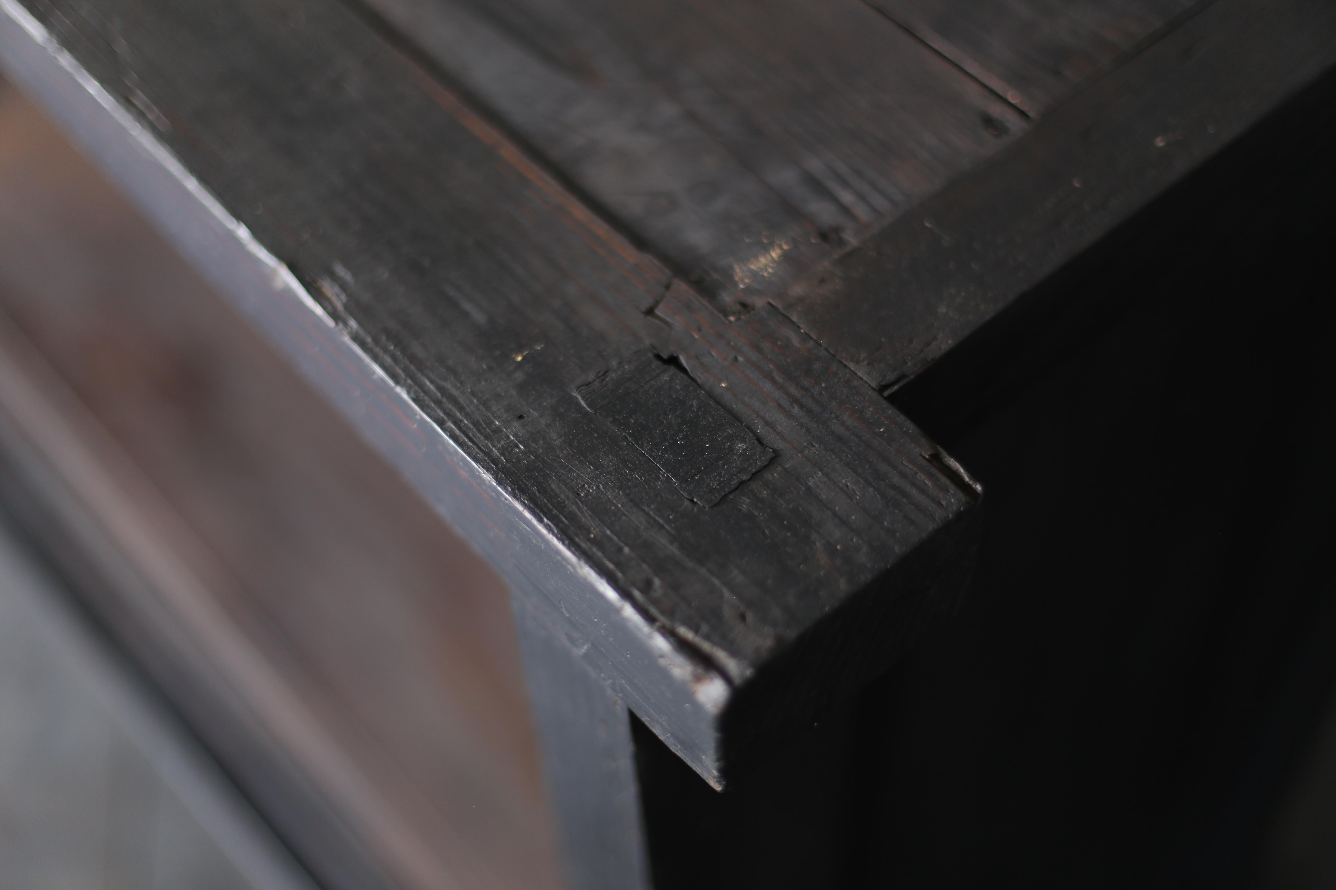Antiguo Japonés Grande BK Tansu 1860s-1900s / Aparador Wabi Sabi 7