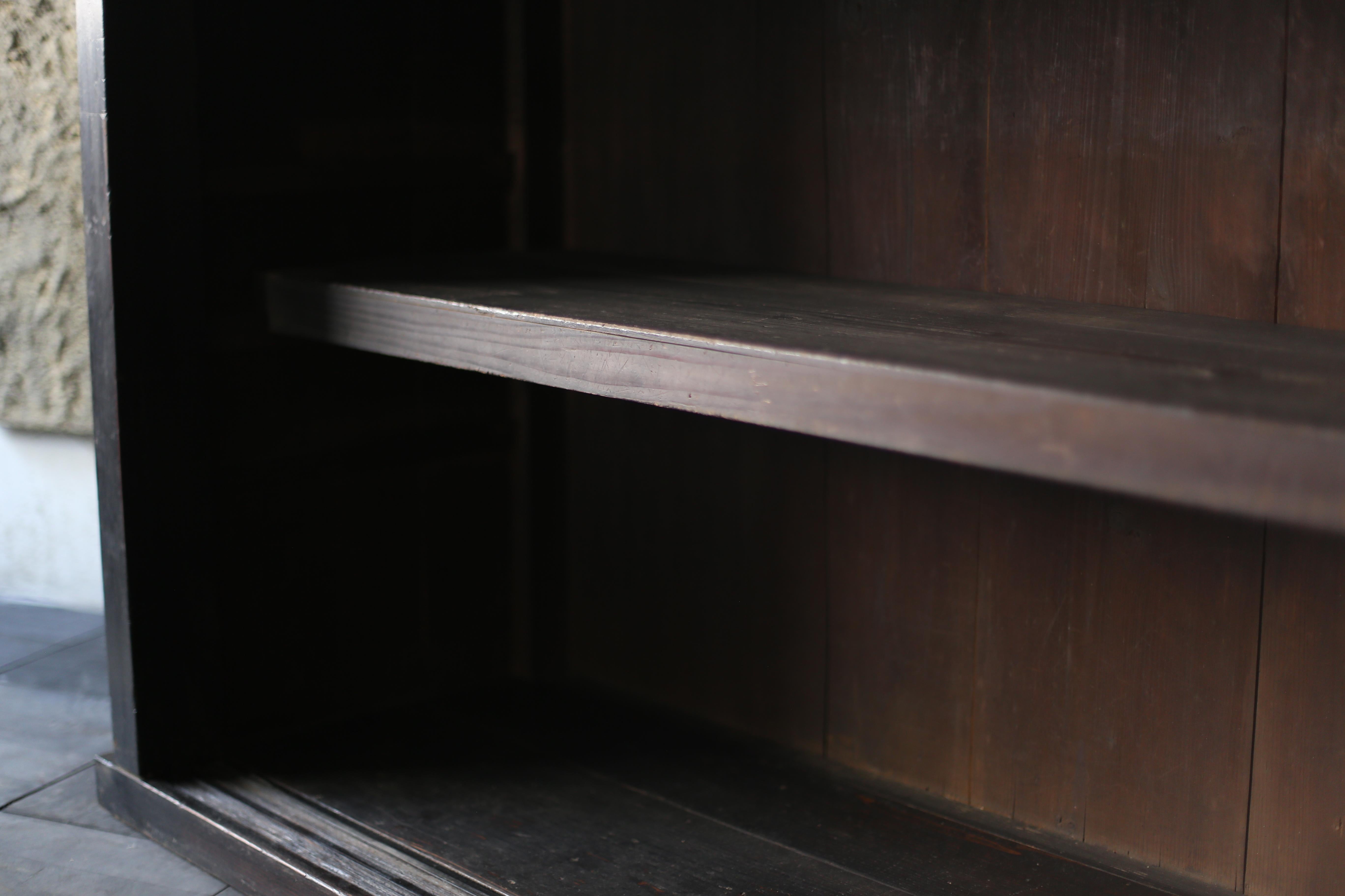 Grand meuble de rangement japonais antique BK Tansu 1860s-1900s / enfilade Wabi Sabi en vente 11
