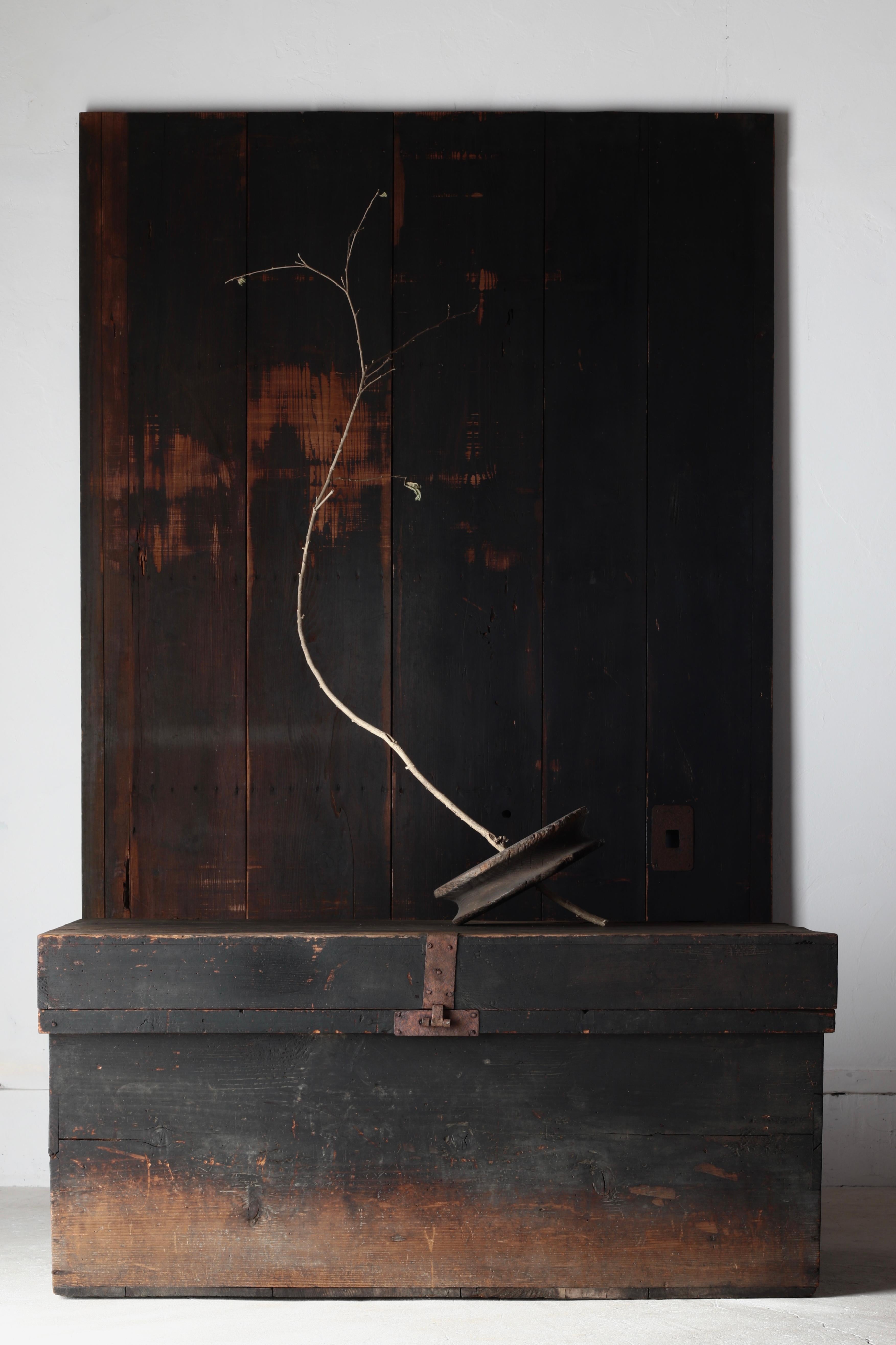 Japanese Antique Large Black Box / Sofa Table Side Table /1868-1912s / Wabi-sabi (Meiji-Periode) im Angebot