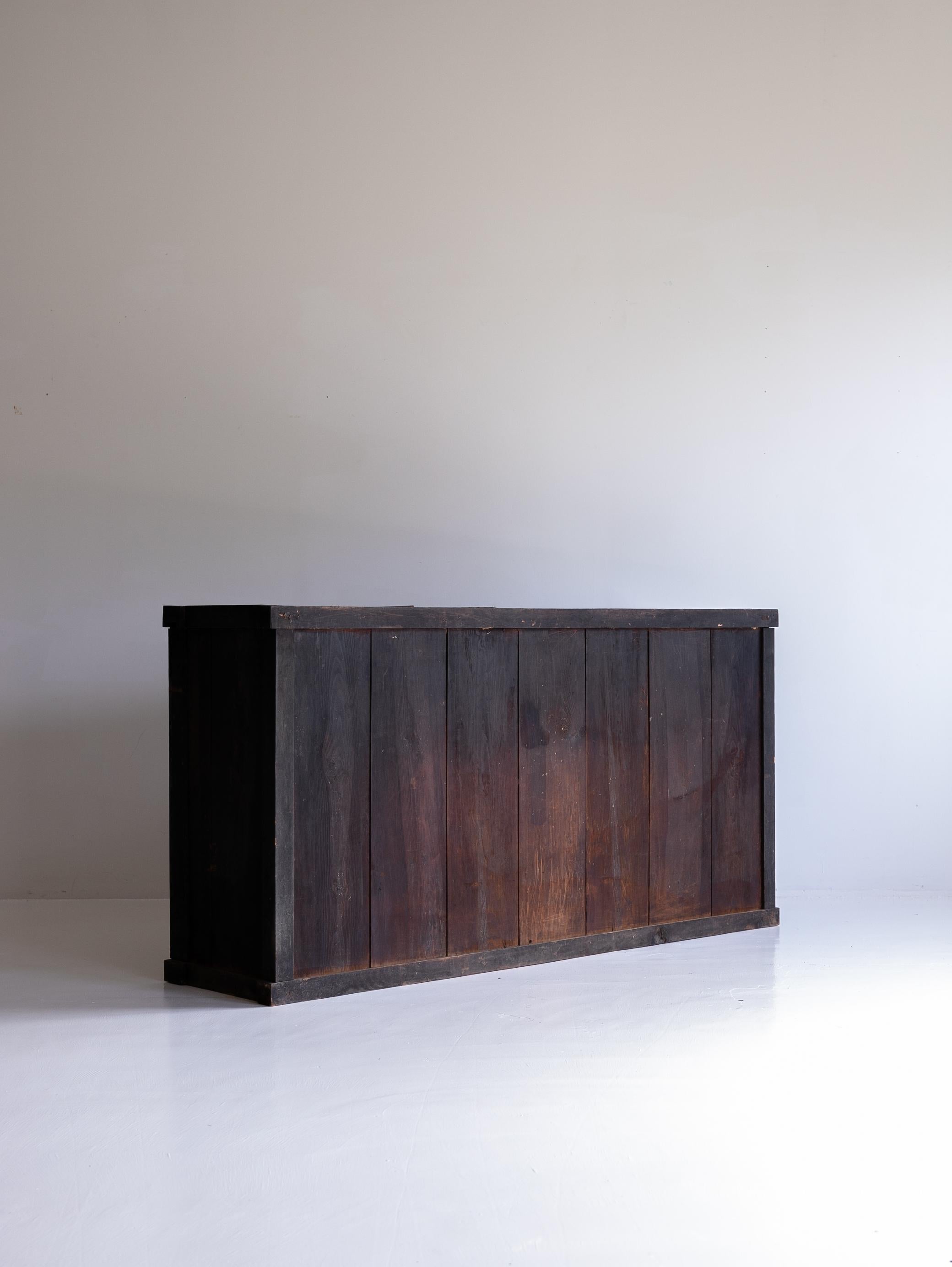 Aparador Negro Antiguo Japonés Años 1860-1900 / Tansu Wabi Sabi 4