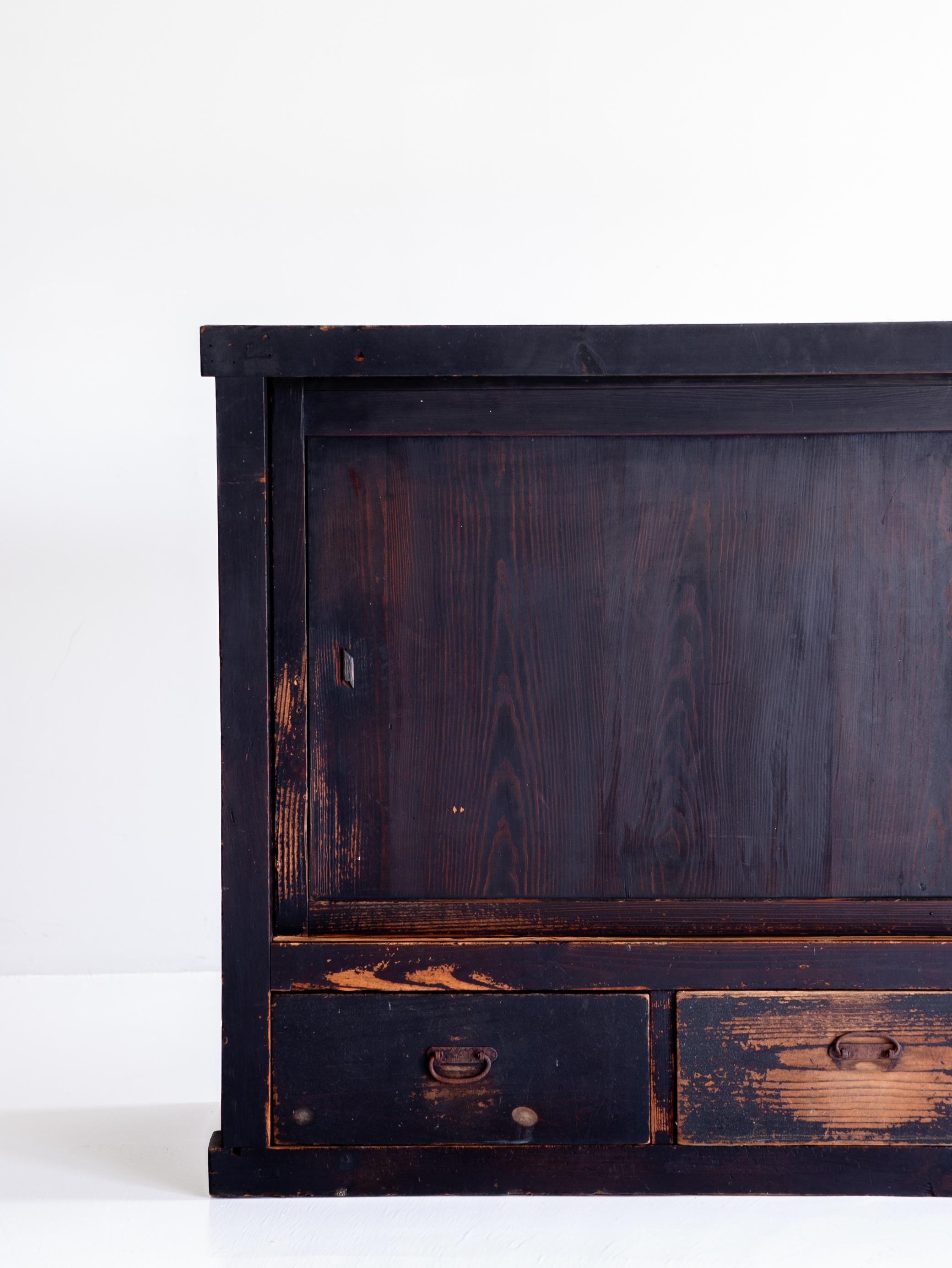 Aparador Negro Antiguo Japonés Años 1860-1900 / Tansu Wabi Sabi 5