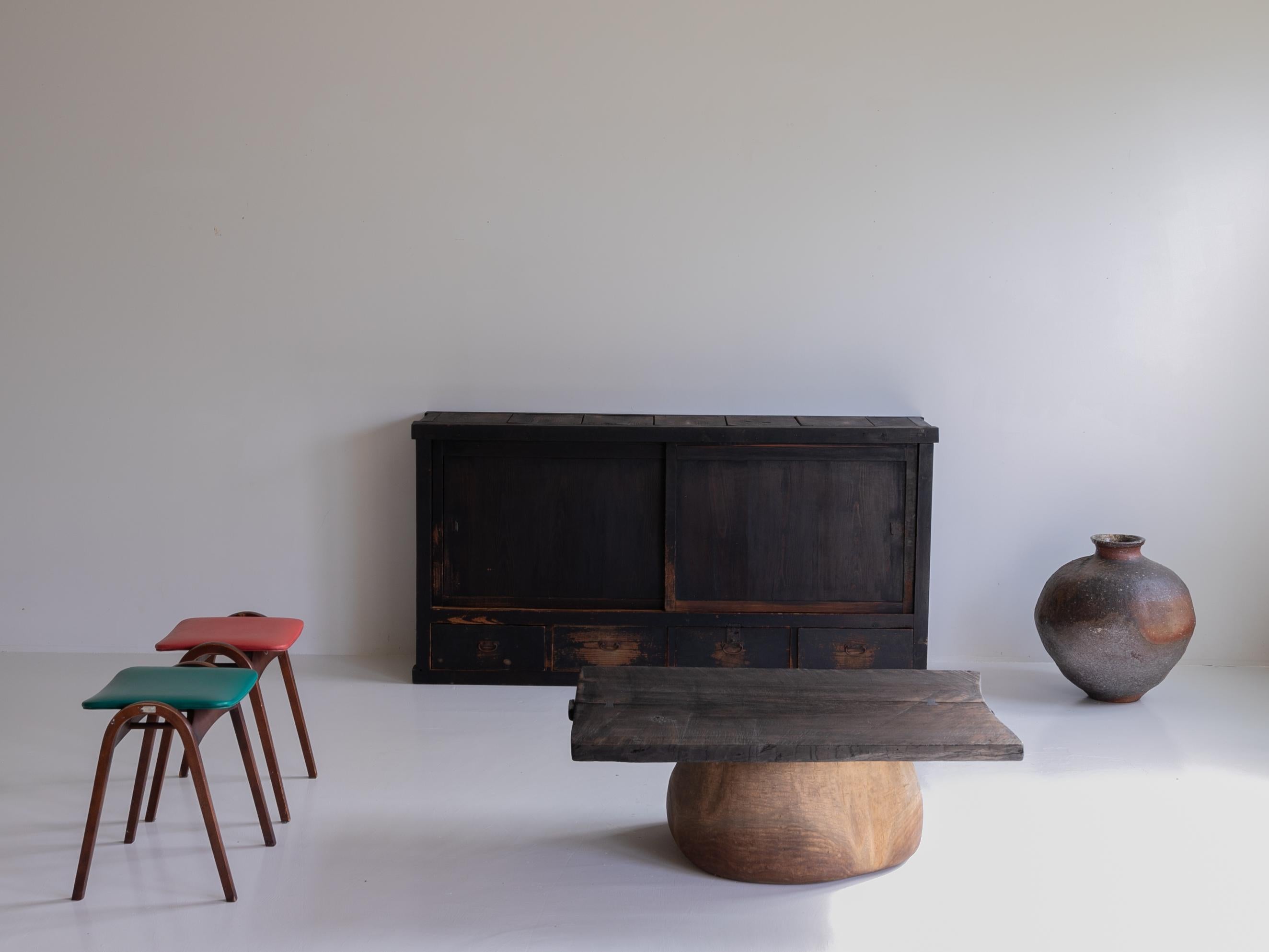 Aparador Negro Antiguo Japonés Años 1860-1900 / Tansu Wabi Sabi 12
