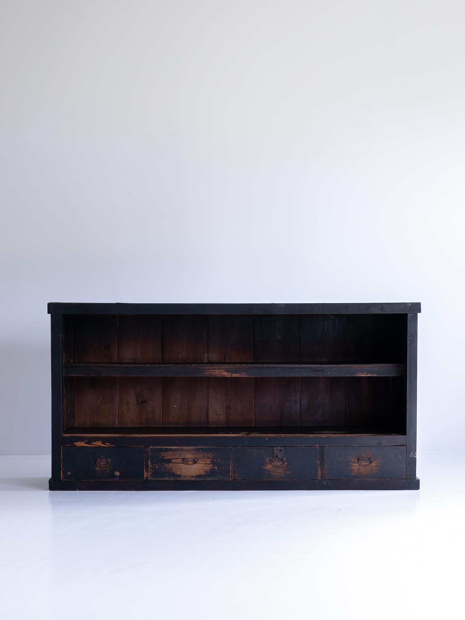 Aparador Negro Antiguo Japonés Años 1860-1900 / Tansu Wabi Sabi 2