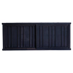Grand buffet noir ancien japonais 1860s-1900s / Tansu Wabi Sabi
