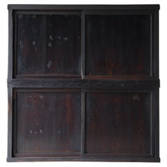 Japanese Antique Large Black Tansu 1860s-1900s / Cabinet Cupboard Wabi Sabi