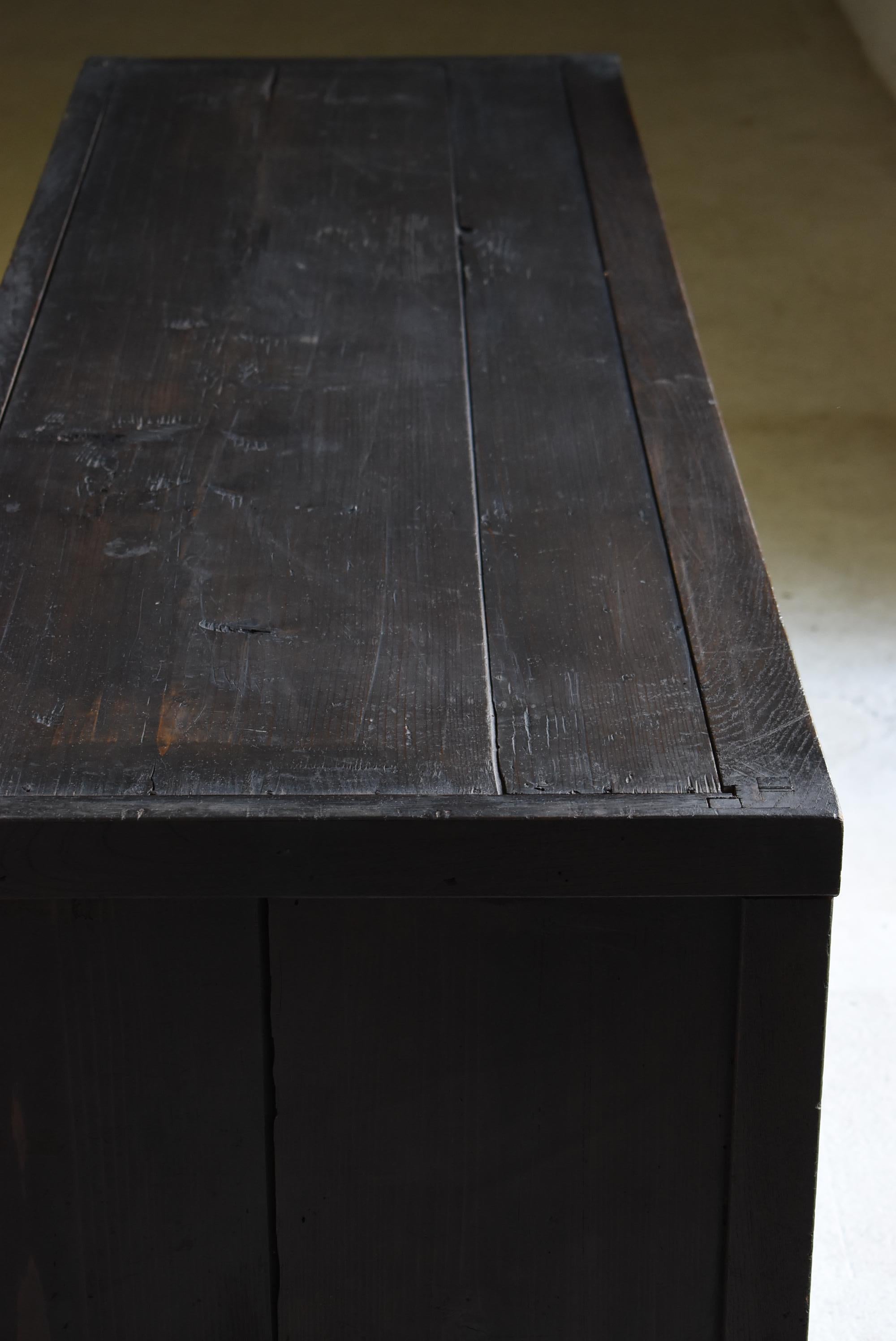 Japanese Antique Large Black Tansu 1860s-1900s / Cabinet Sideboard Wabi Sabi 6