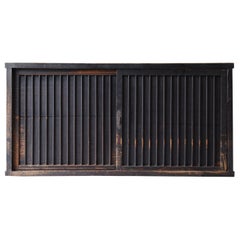 Japanese Antique Large Black Tansu 1860s-1900s / Cabinet Sideboard Wabi Sabi