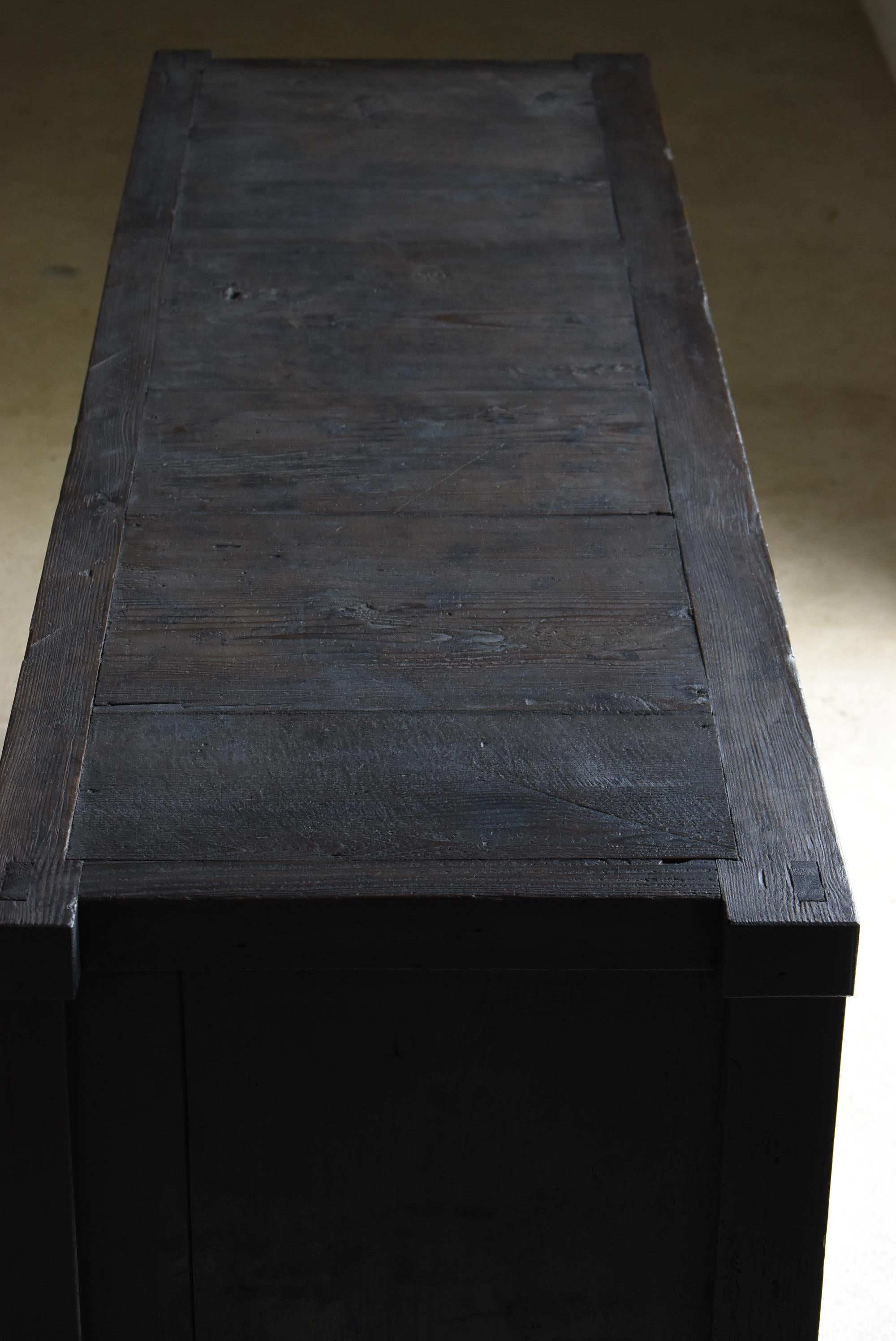 Japanese Antique Large Black Tansu 1860s-1900s / Cabinet Sideboard Wabisabi 7