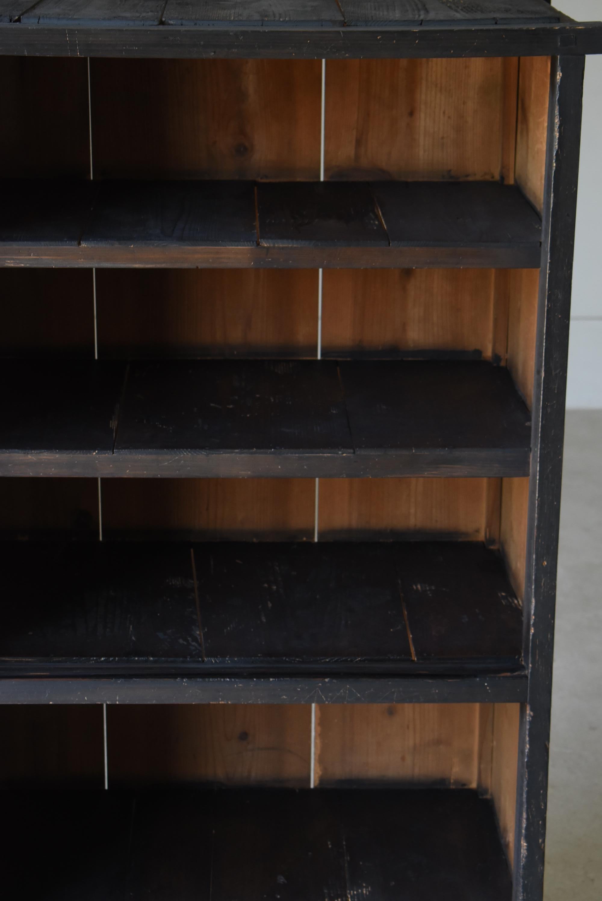Japanese Antique Large Black Tansu 1860s-1900s / Cabinet Wabi Sabi 5