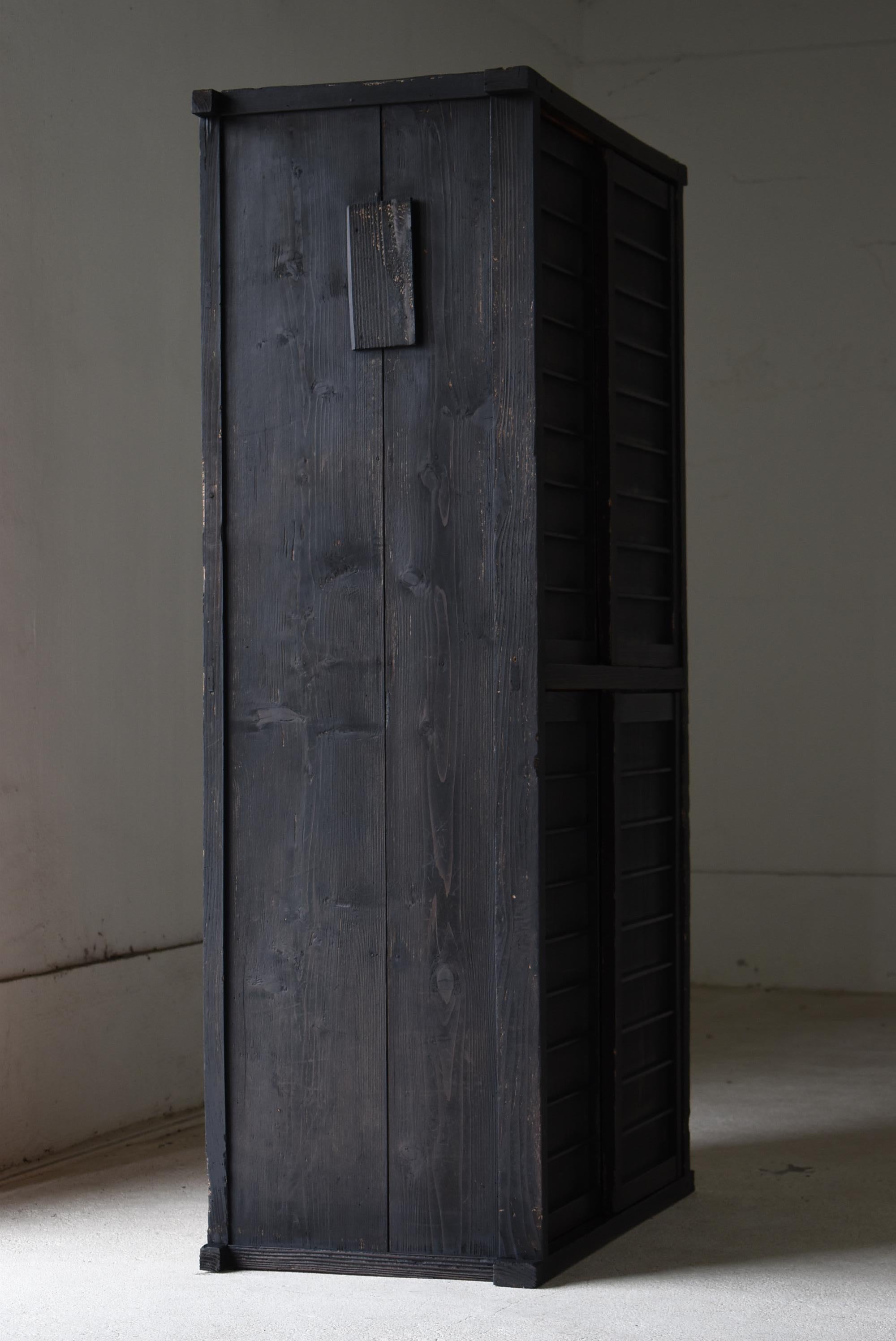 Japanese Antique Large Black Tansu 1860s-1900s / Cabinet Wabi Sabi 7